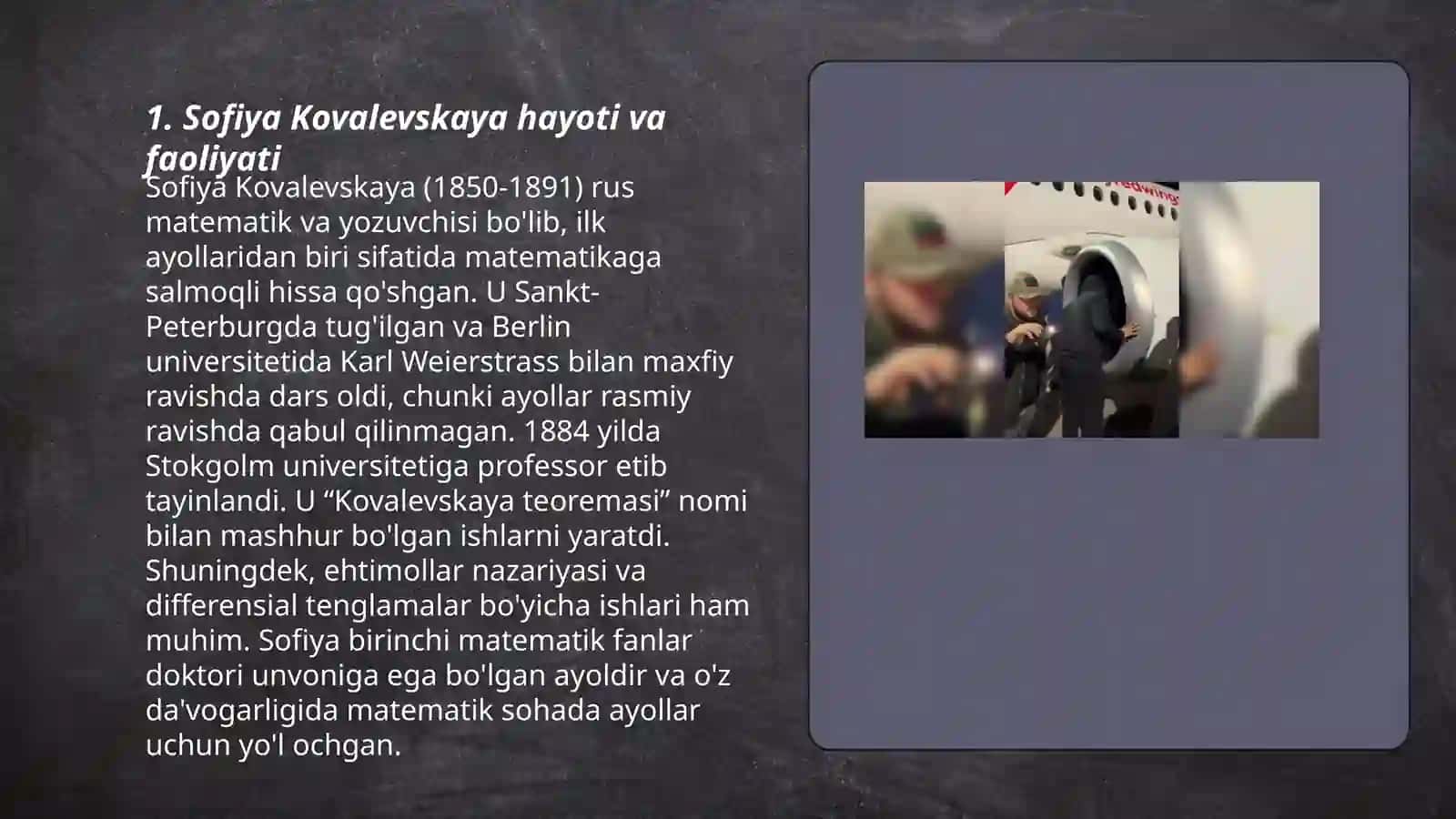 Sofiya Kovalevskaya tadqiqotlari 3