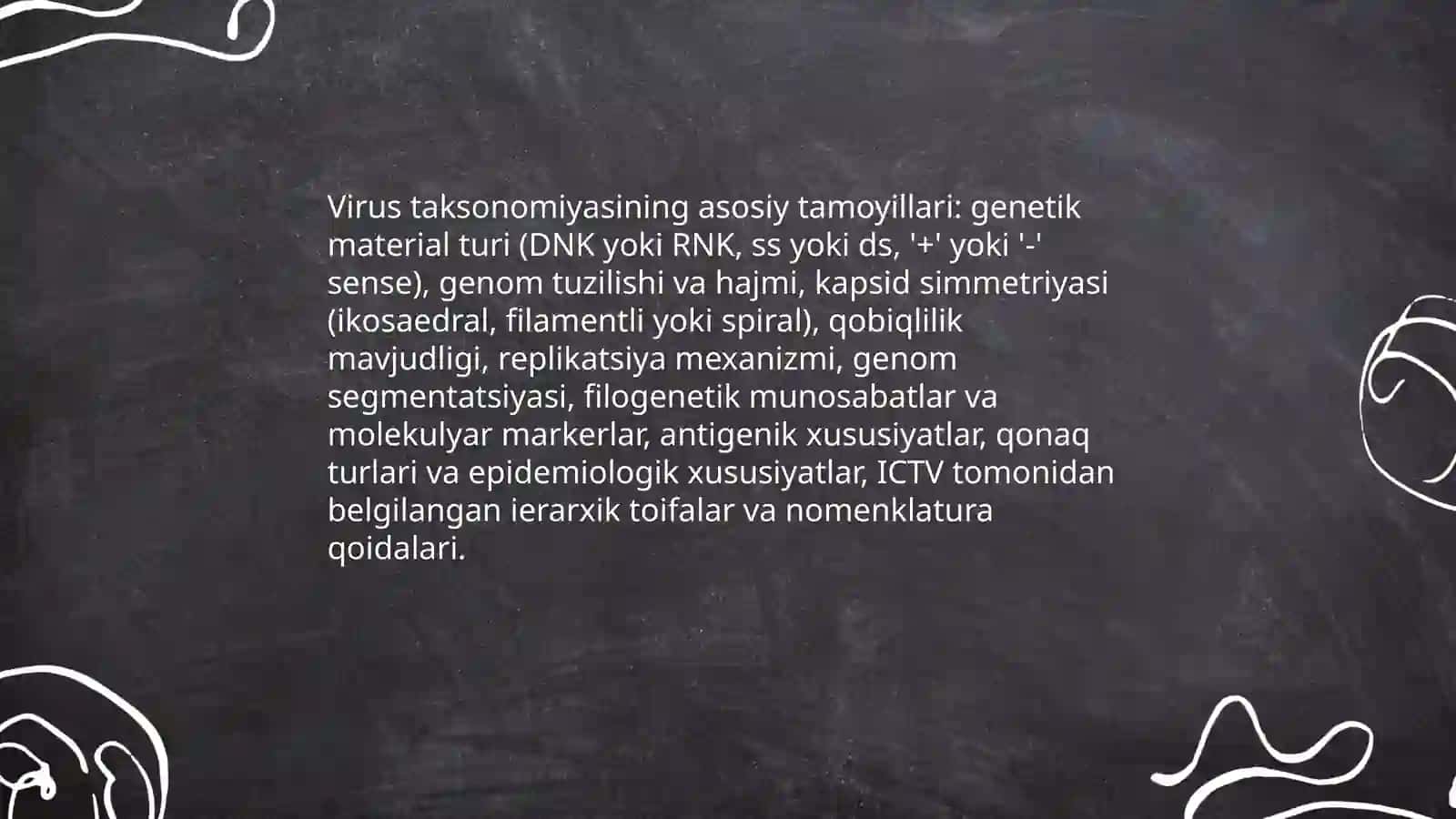 Viruslarning taksonomik toifalari 3