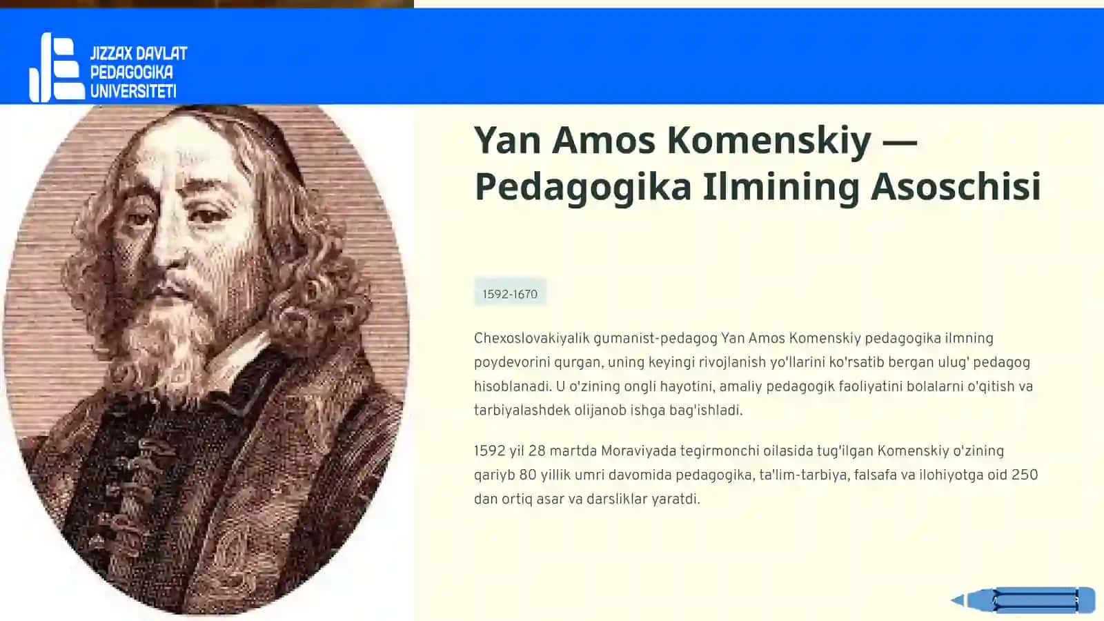Yan Amos Komenskiy Pedagogika Tizimi 3