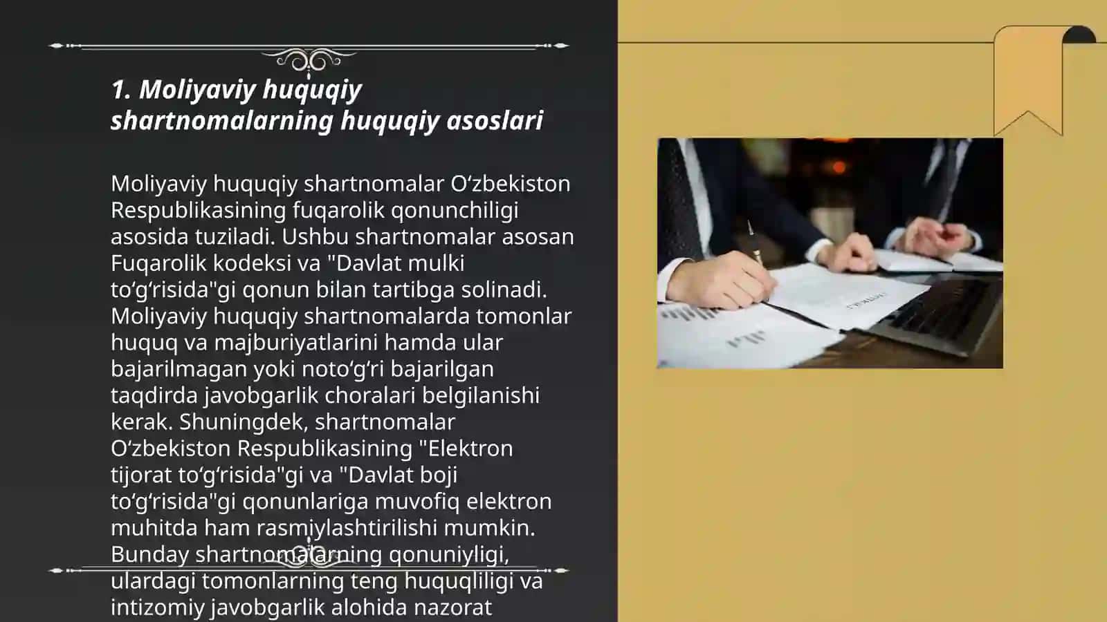 Moliyaviy huquqiy shartnomalar 3