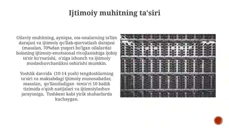 Postnatal ontogenezning rivojlanish jarayonlarining boshqarilishi 3