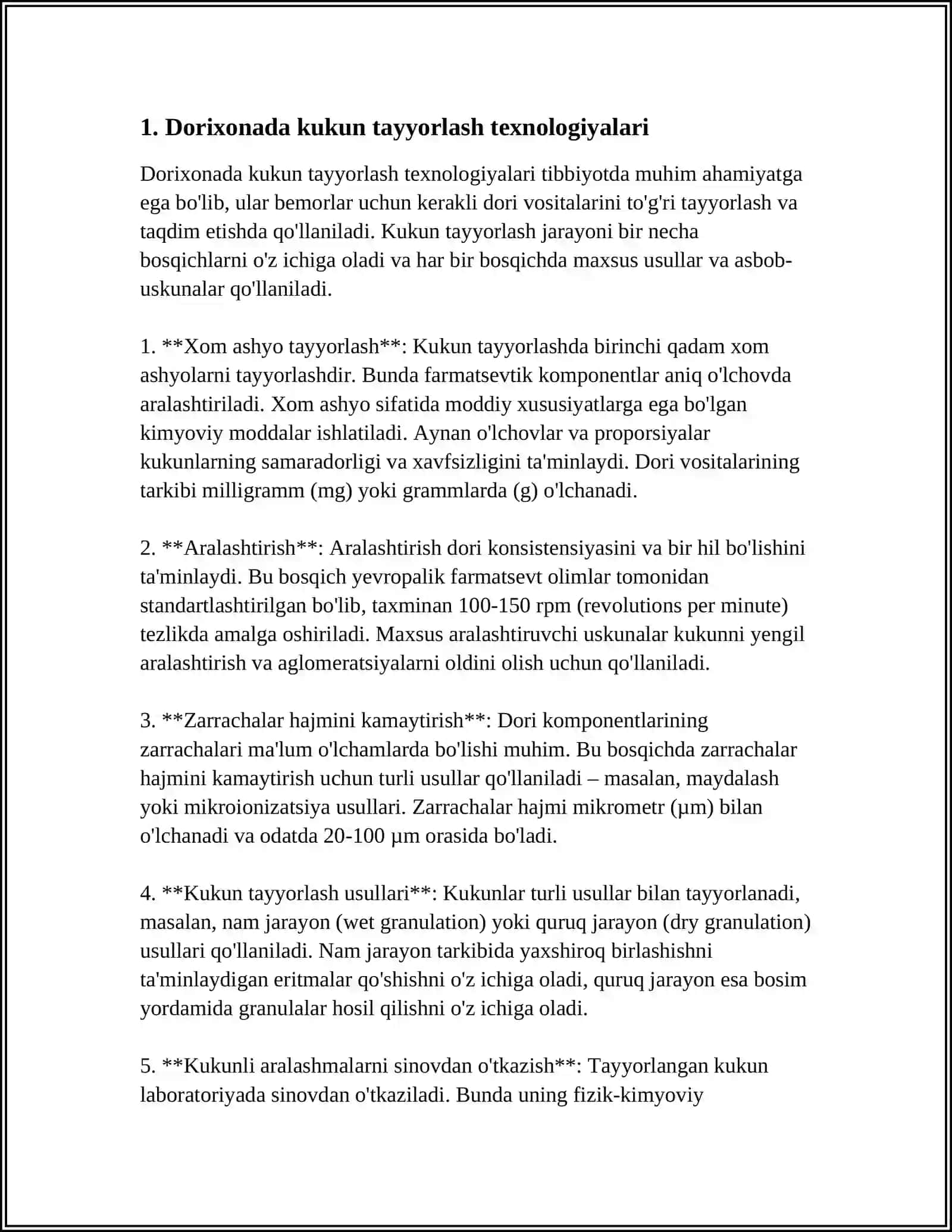 DORIXONADA KUKUN TAYYORLASH 3