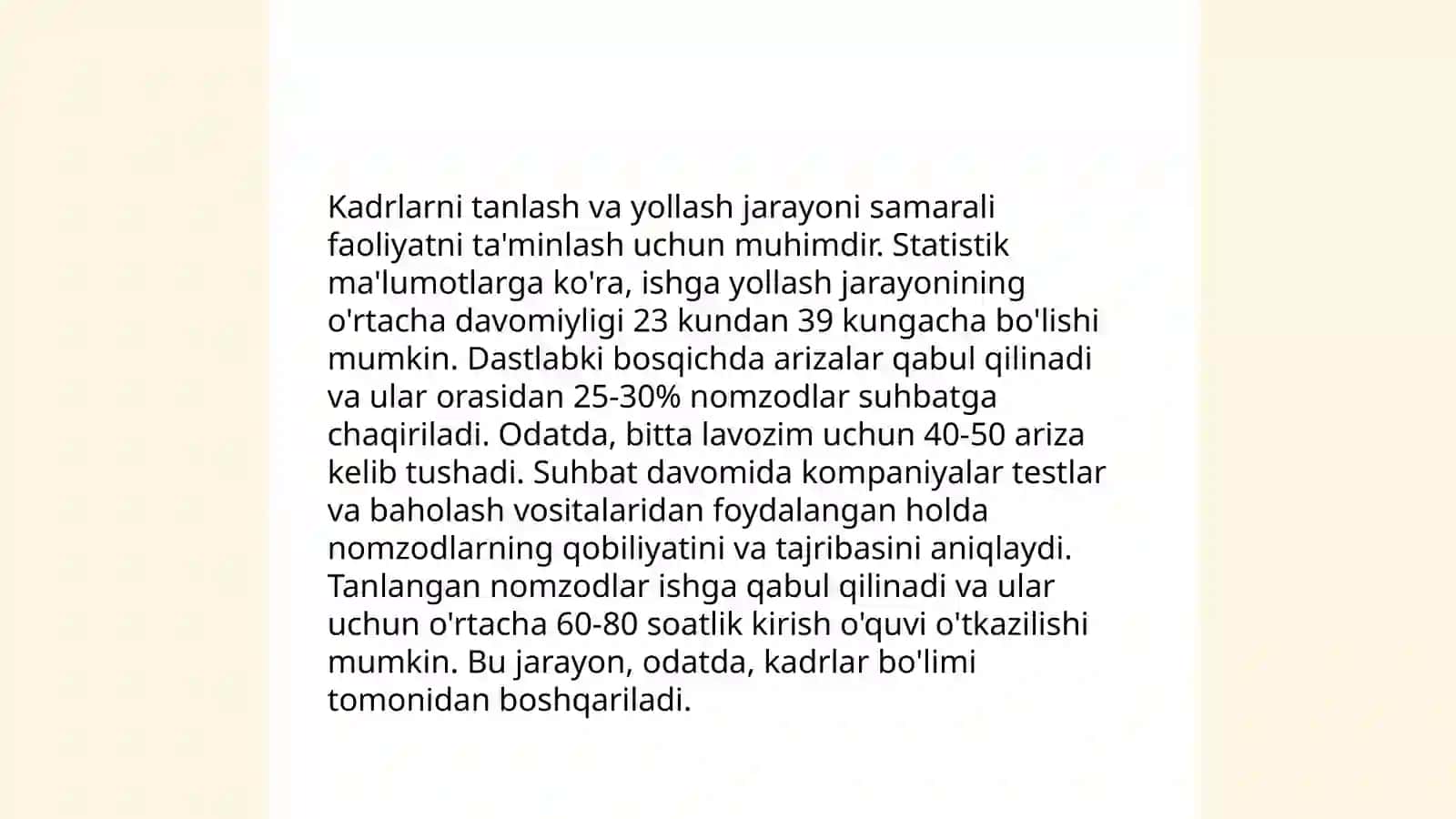 Restoranlarda kadrlarni tayyorlash 3