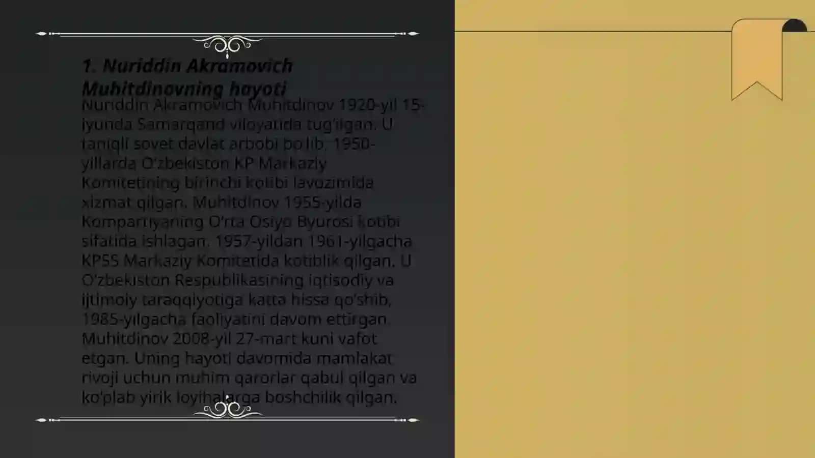 Nuriddin Akramovich Muhitdinov va Oʻzbekiston siyosiy islohotlari 3