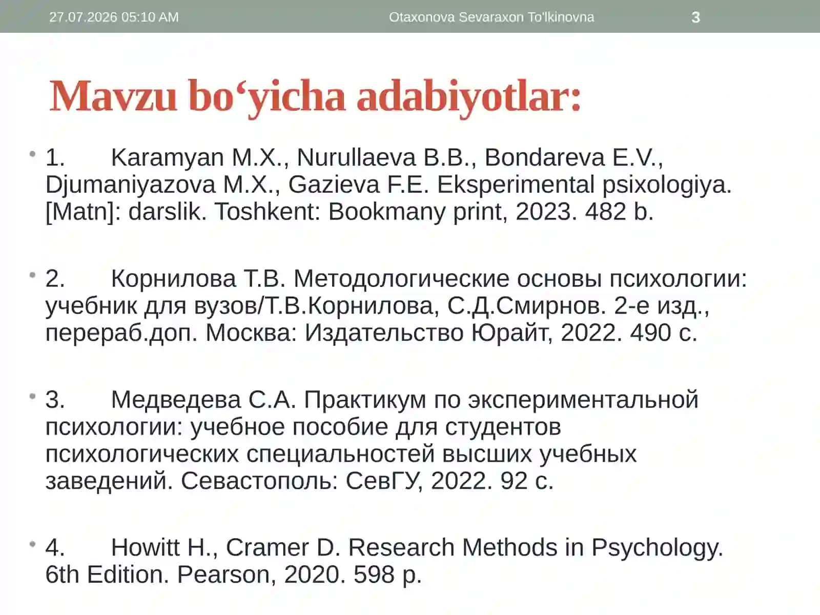 Kasbiy qiziqish va layoqatlarni eksperimental o‘rganish 3