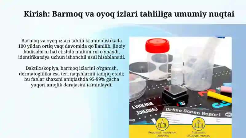 Barmoq va Oyoq Izlari Tahlili 3