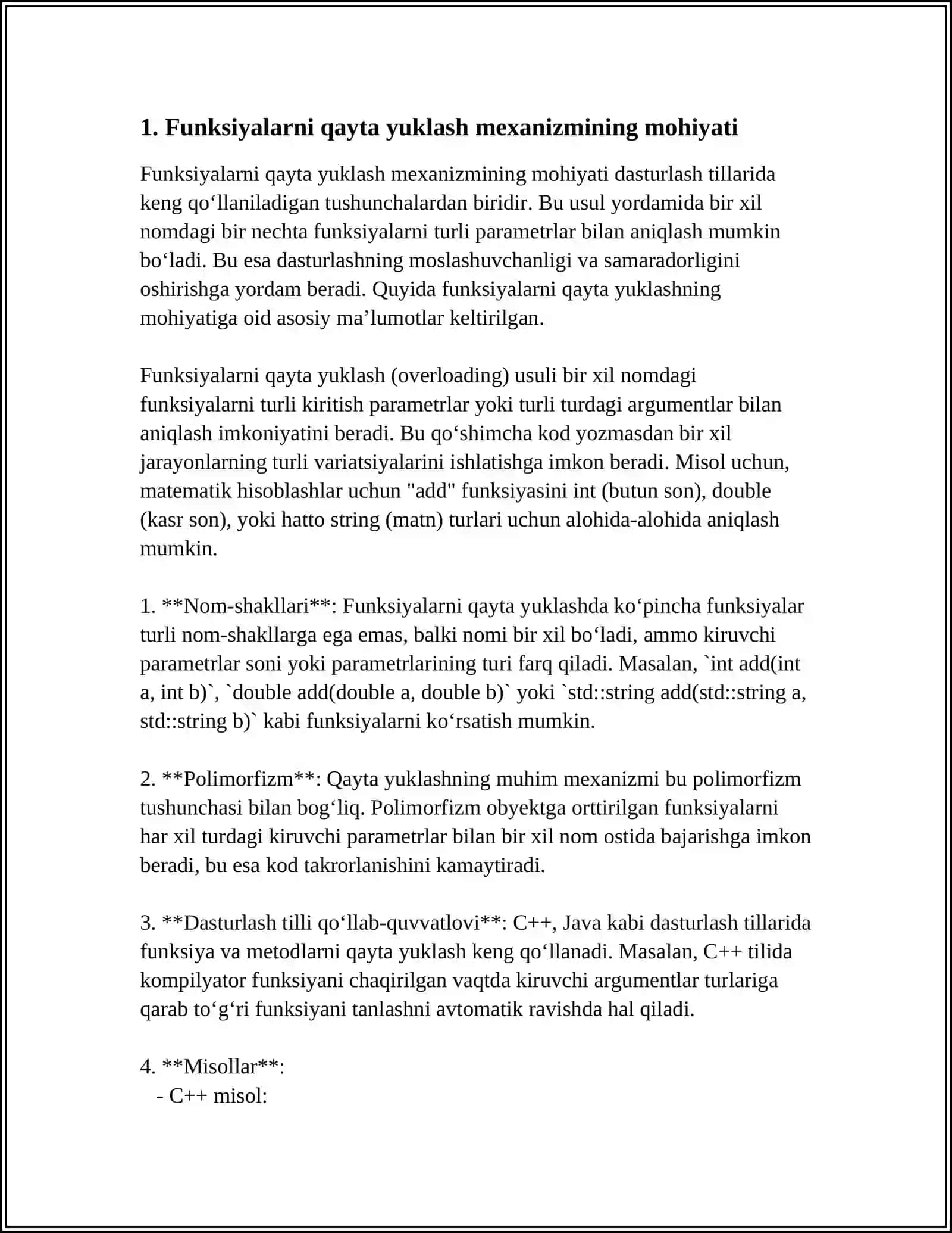 Funksiyalarni qayta yuklash 3