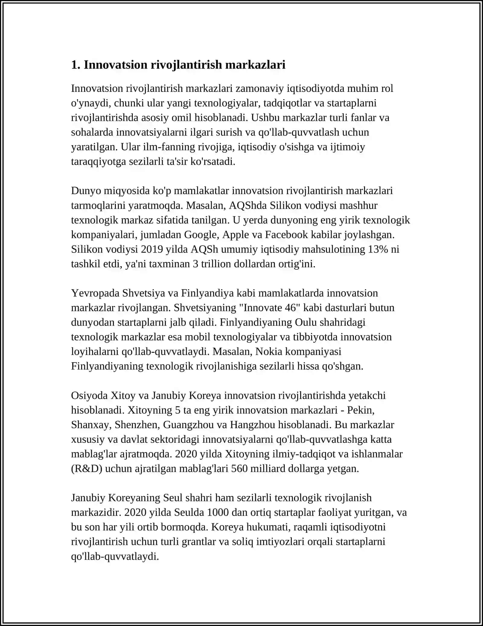 RIVOJLANTIRUVCHI MARKAZLAR FAOLIYATI 3