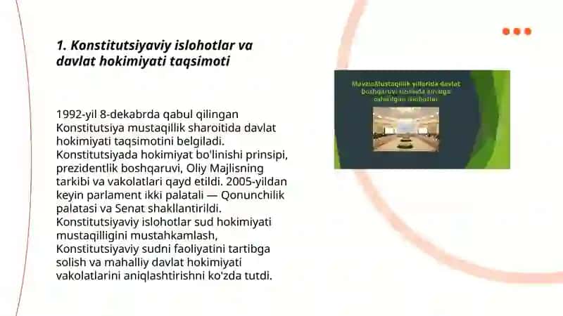 Konstitutsiyaviy islohotlar va davlat hokimiyati taqsimoti 3