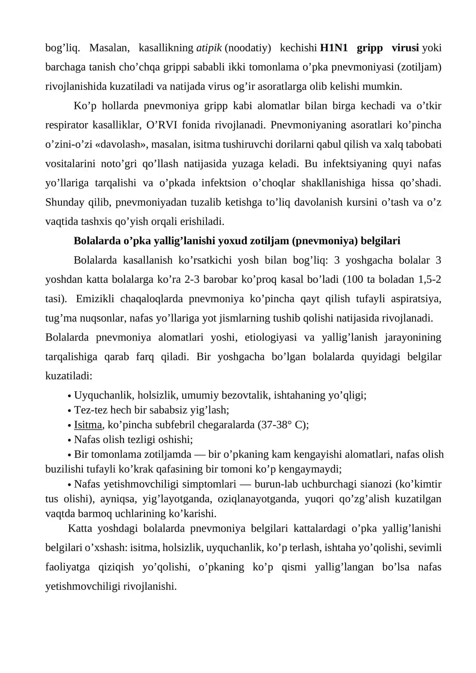 Pnevmoniya, o`pka abssessi, o`pka raki, o`pka exinokokki 3
