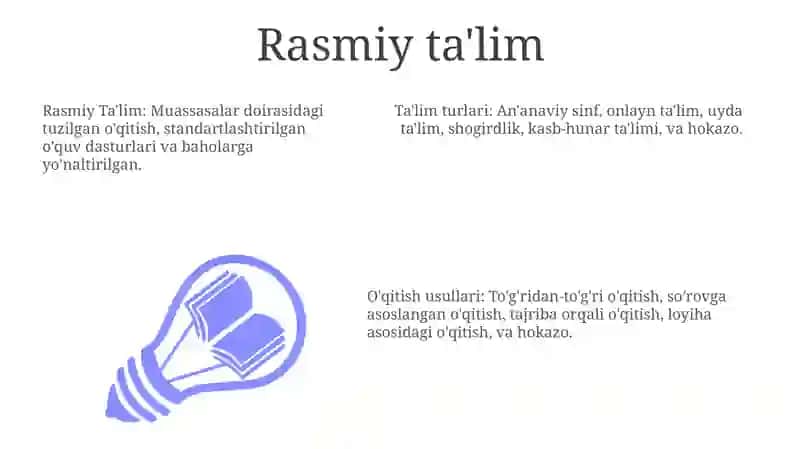 Ta'lim metodlari tasnifi 3