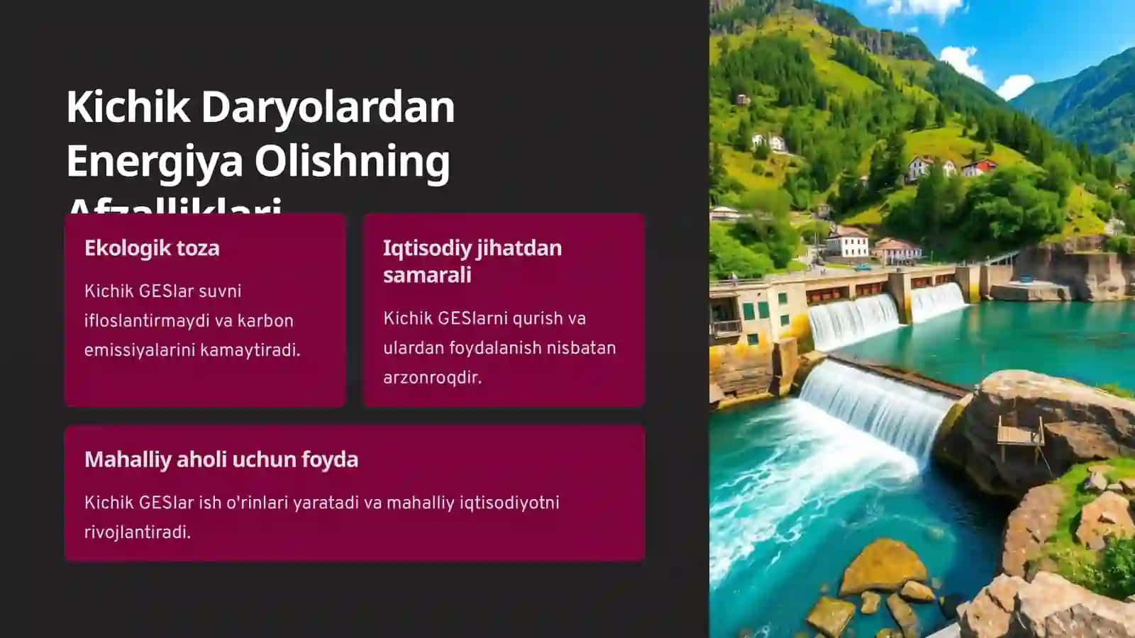 Kichik Daryolarning Energetik Potentsiali 3