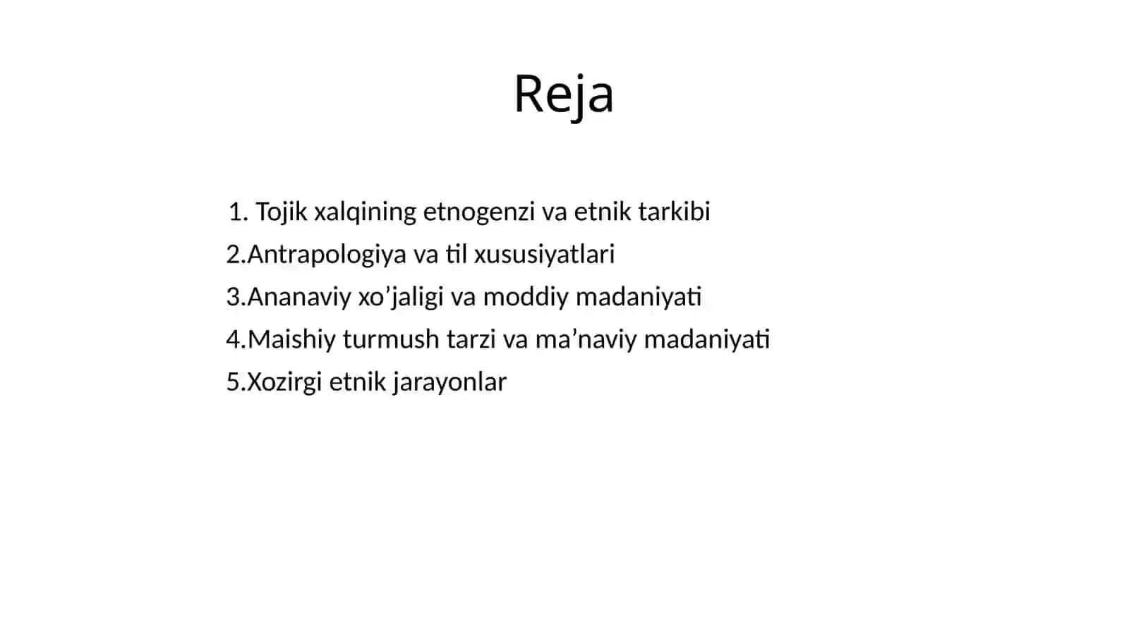 Tojik xalqi va xo’jalik turmush tarzi 3