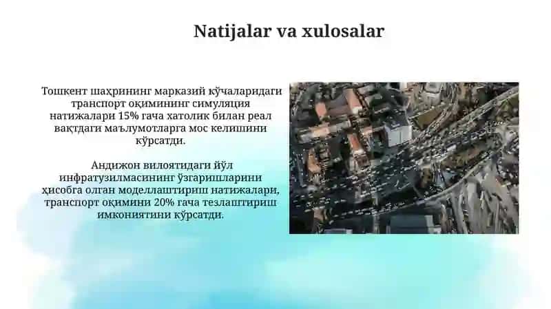 Trafik Oqimini Bashorat Qilish Modellar 3