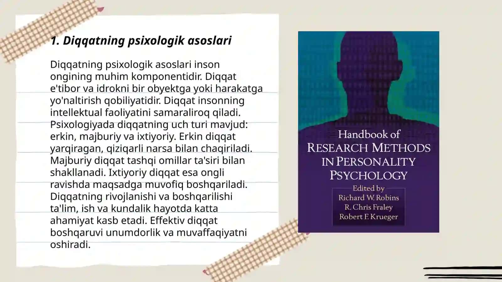 Diqqatning psixologik asoslari 3