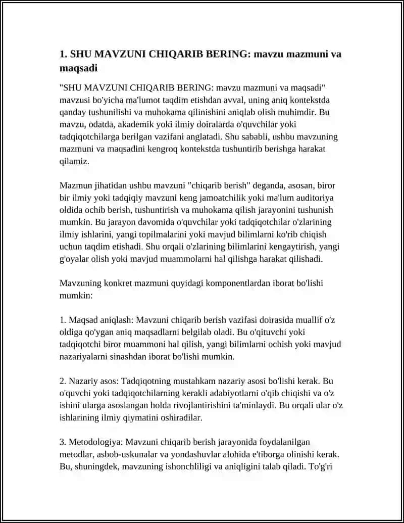 SHU MAVZUNI CHIQARIB BERING 3
