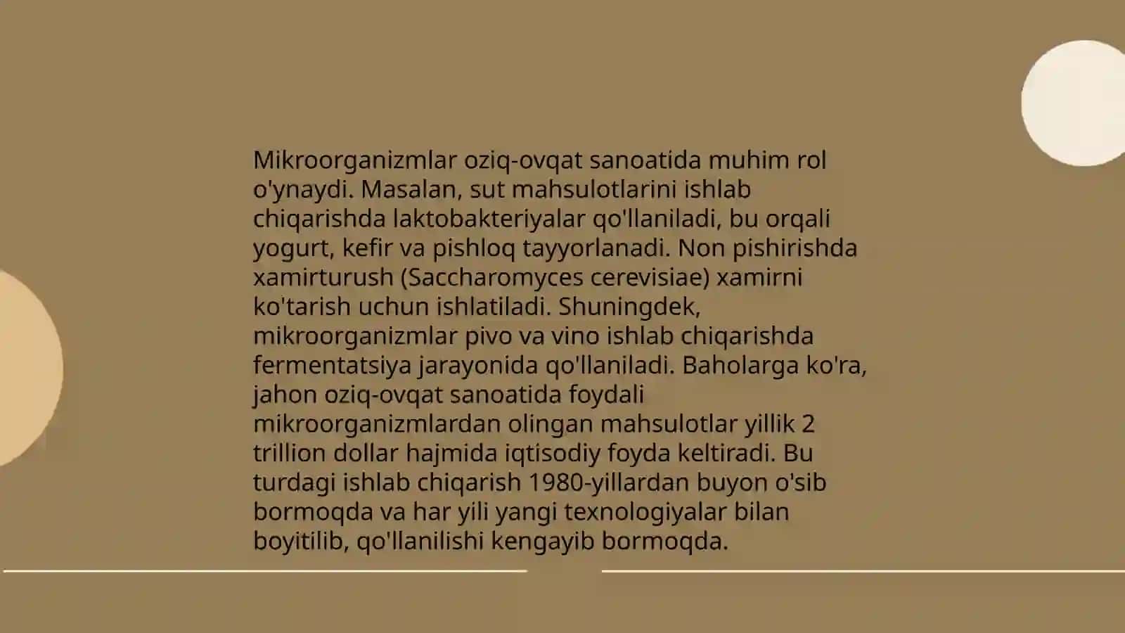Mikroorganizmdan sanoat miqyosida foydalanish 3