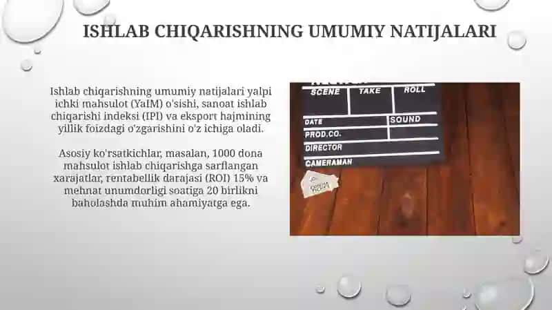 Ishlab chiqarishning umumiy va pirovard natijalari 3