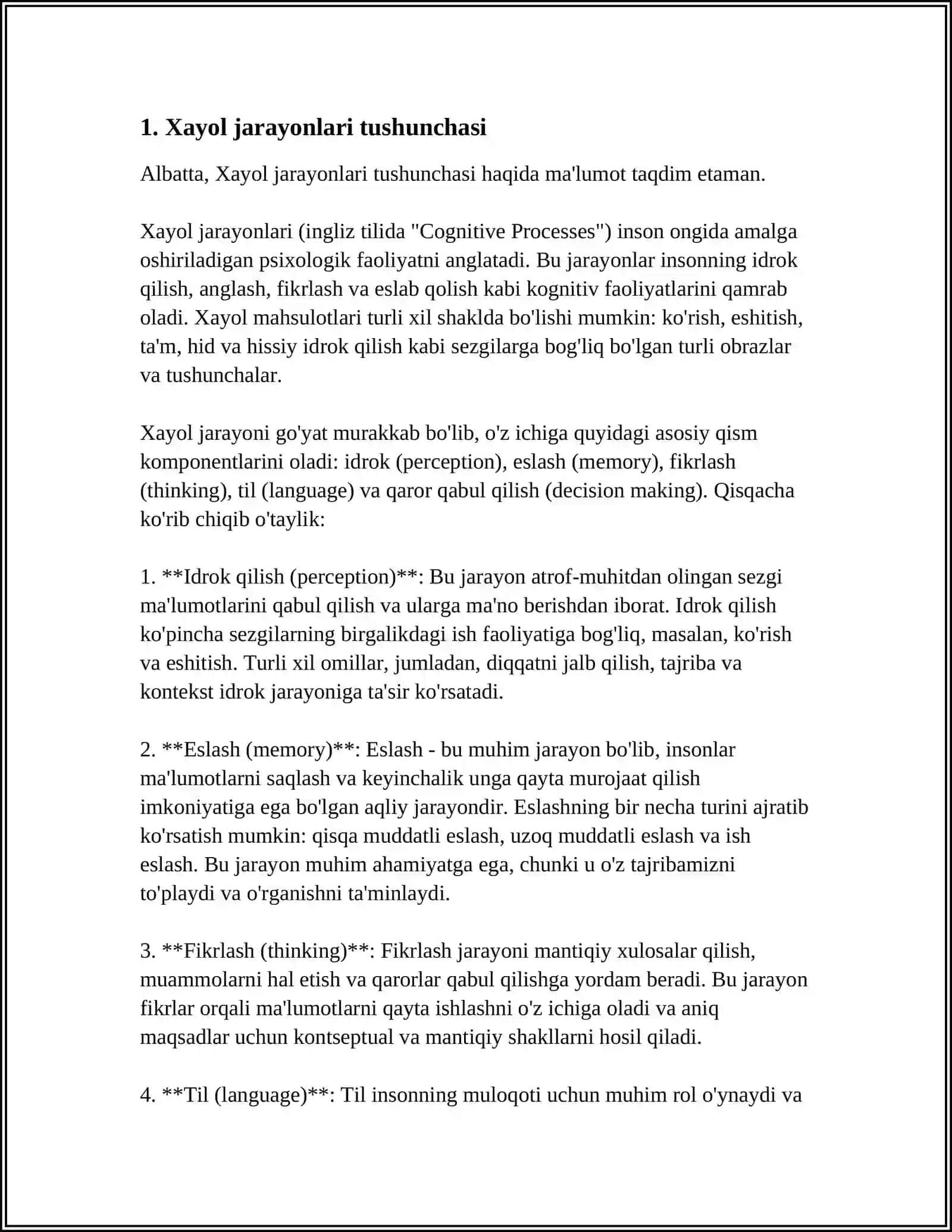 XAYOL JARAYONLARI VA XAYOL TURLARI 3