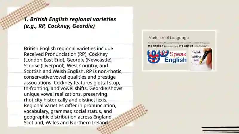 Territorial Varieties of English 3