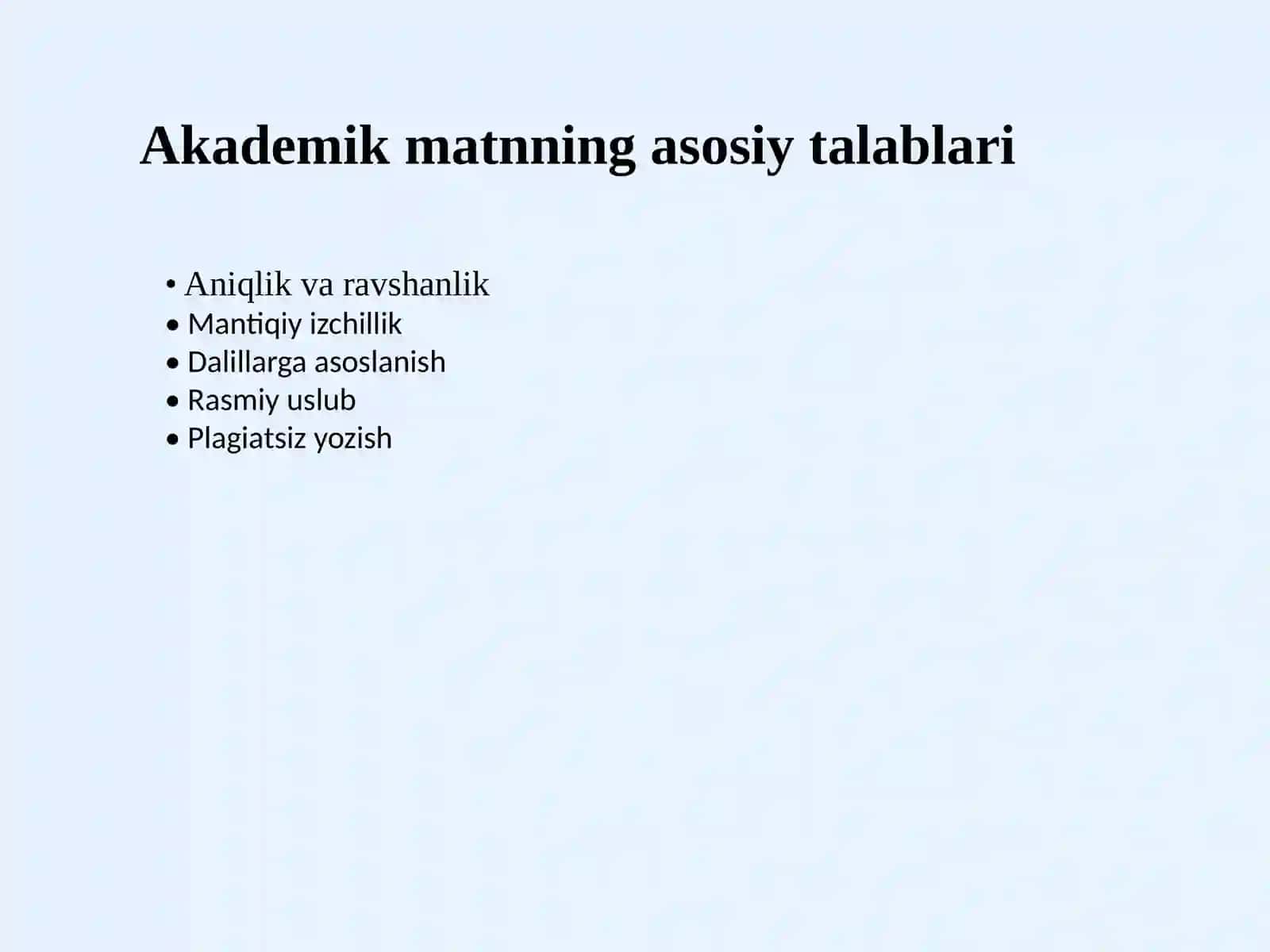 Akademik matnlarni loyihalash qoidalari va standartlari 3