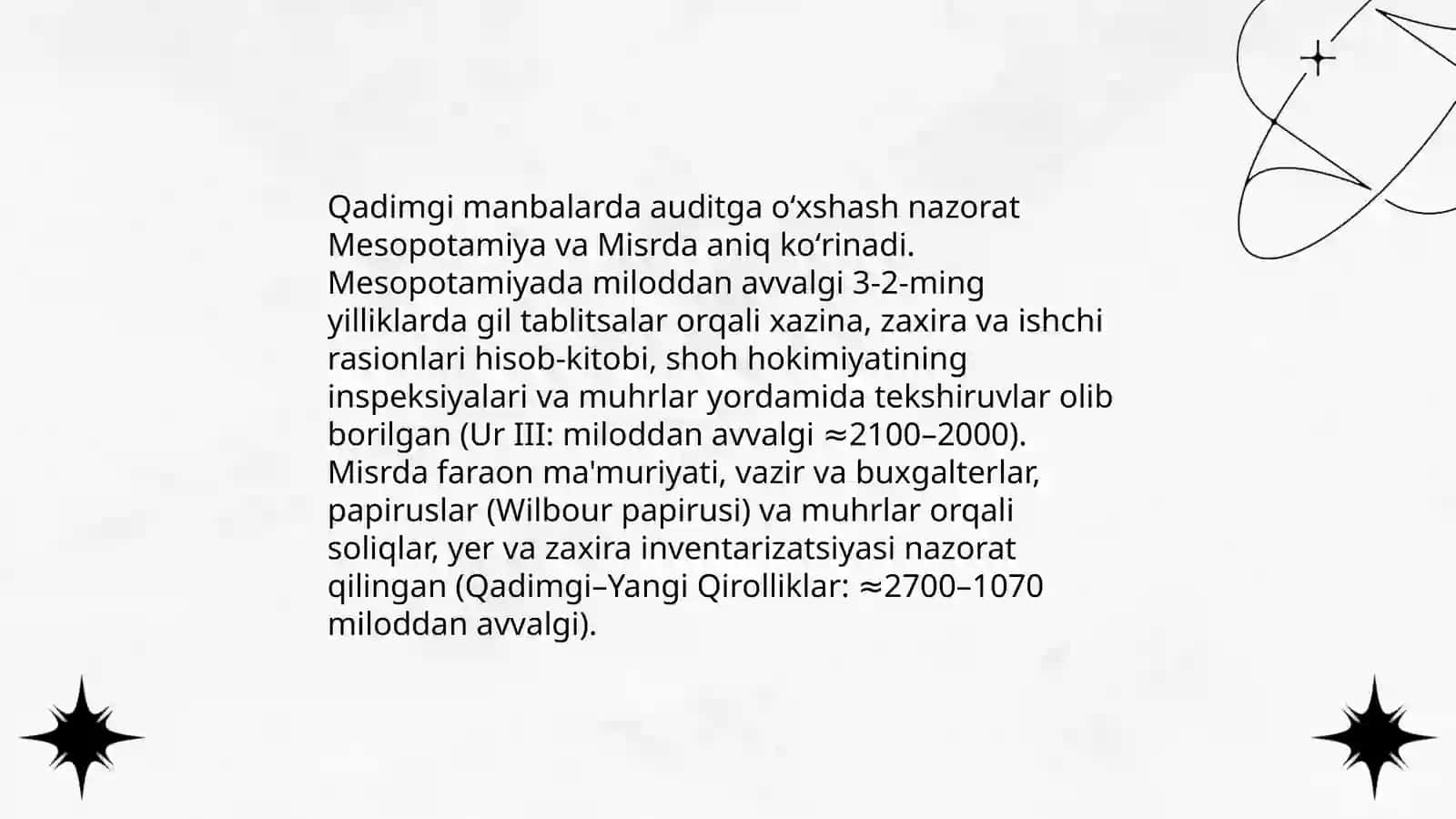 Jahon amaliyotida auditning paydo bo'lishi va rivojlanishi tarixi 3