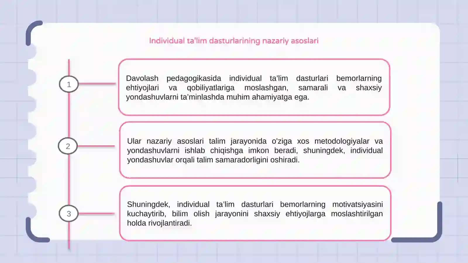 Davolash pedagogikasida individual ta’lim dasturlari 3