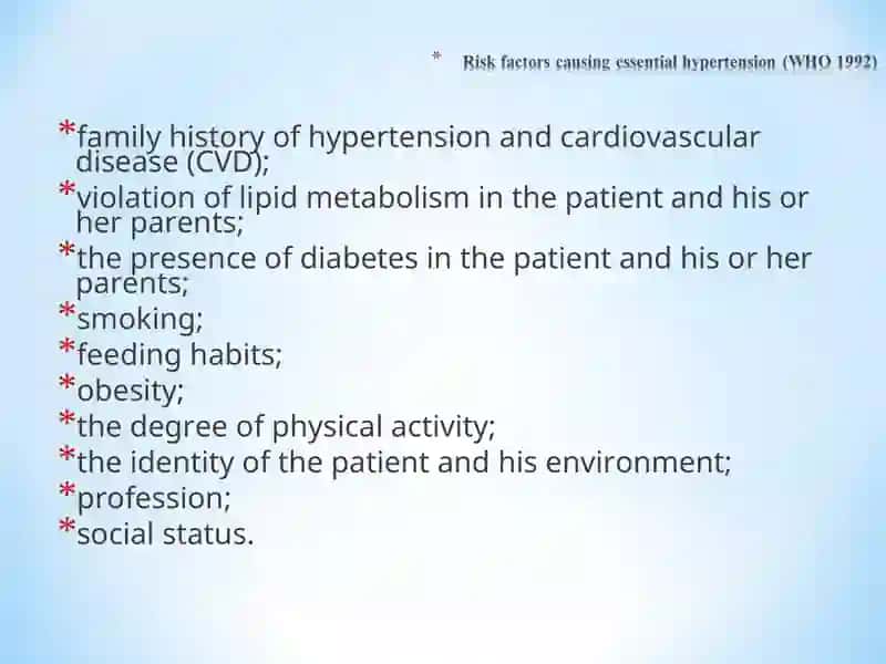Differential diagnosis of arterial hypertension, therapy, emergency help and prevention 3