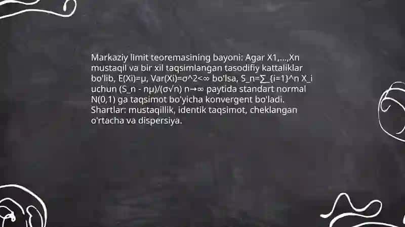 Markaziy limit teoremasi 3