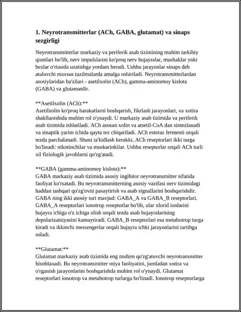 SINAPSLARNING TURLI MODDALARGA SEZGIRLIGI 3