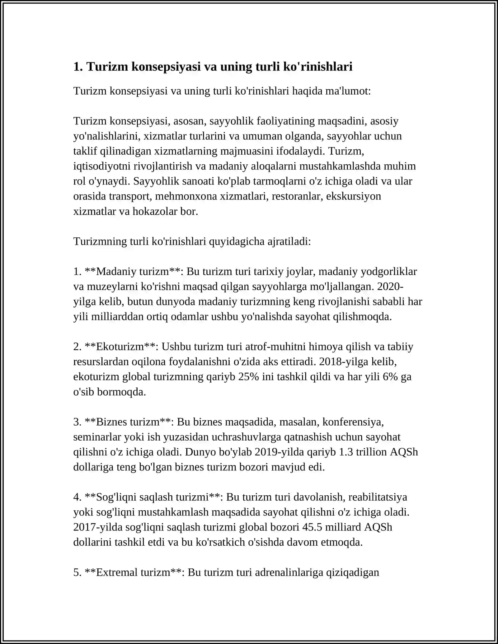 TURIZM NAZARIYA VA AMALIYOT 3