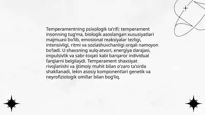Temperamentning psixologik tavsifi 3