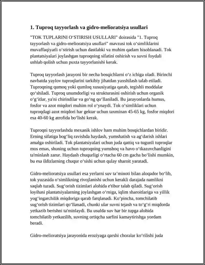 TOK TUPLARINI O‘STIRISH USULLARI 3