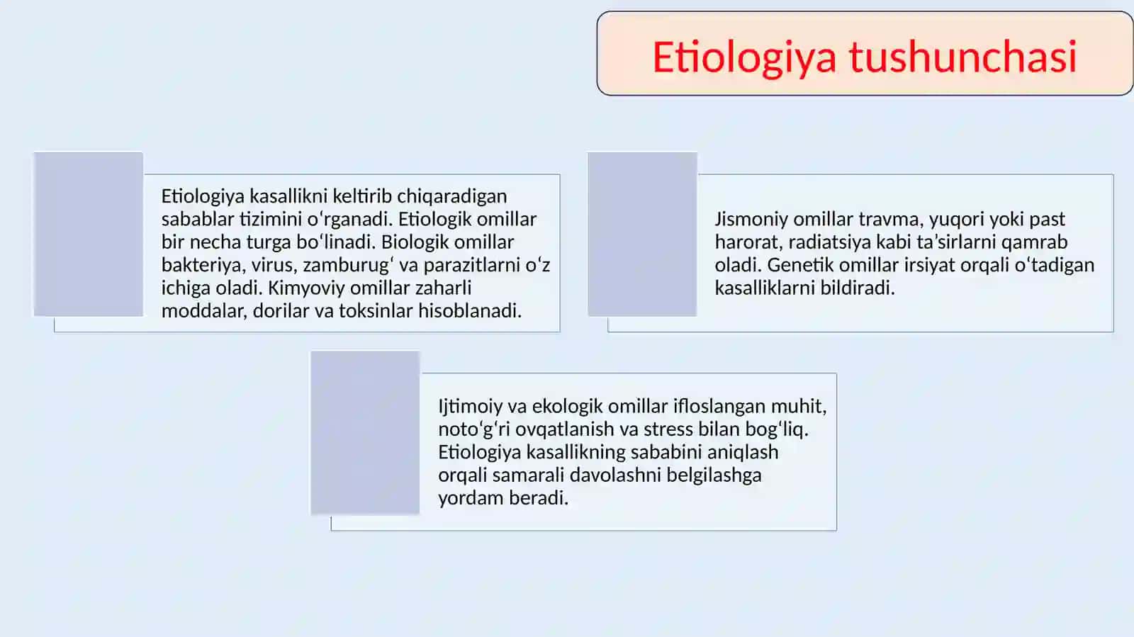 Umumiy Etiologiya va Patogenez 3