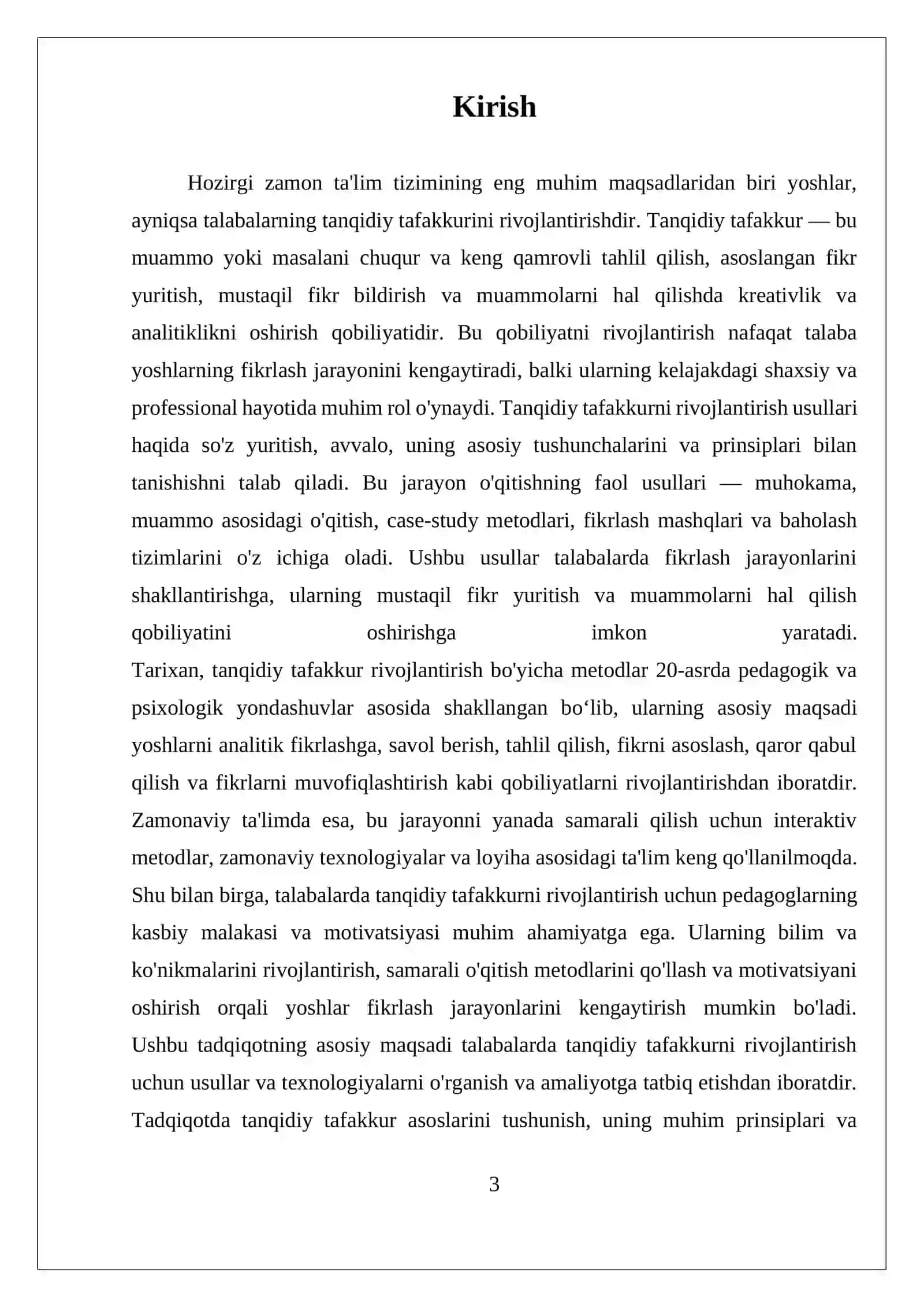Tanqidiy Tafakkurni Rivojlantirish Usullari 3