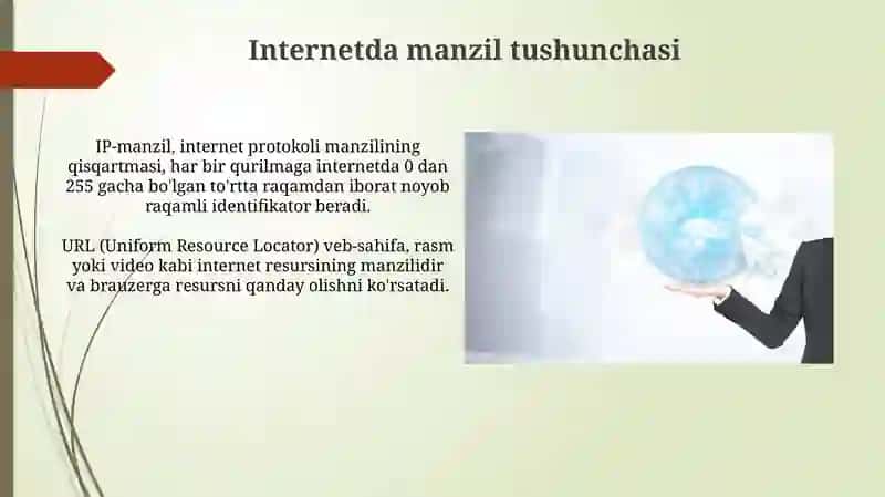 Internetda manzil tushunchasi va internit resurslari manzili 3