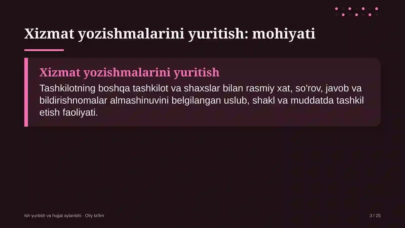 baliqchilik xo'jaliklarida xizmat yozishmalarini yuritish 2675 3