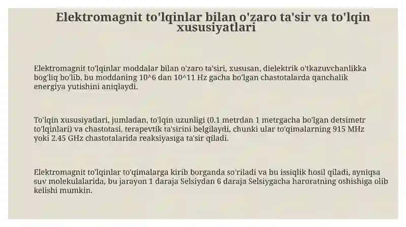 Elektromagnit to‘lqinlar bilan ta’sir etish 3