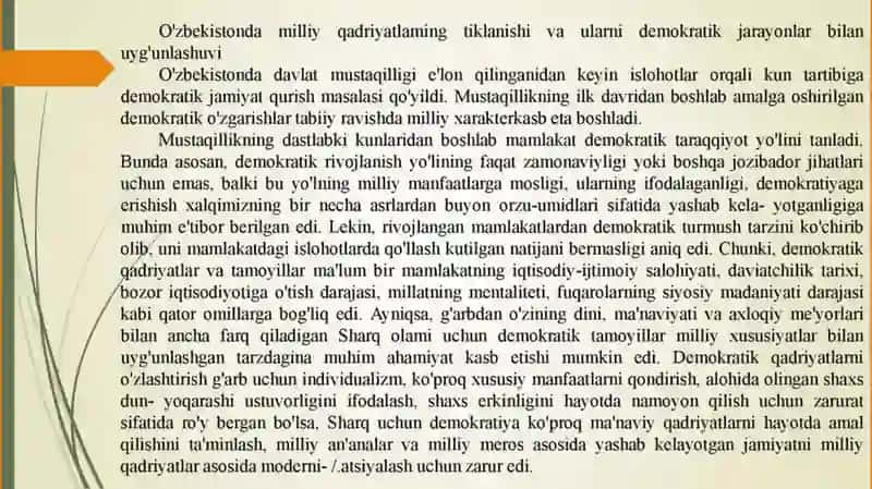 Yoshlar tarbiyasida qadriyatlarning ahamiyati 3