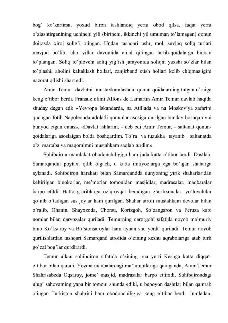 Temur davlatining ichki va tashqi siyosati 3