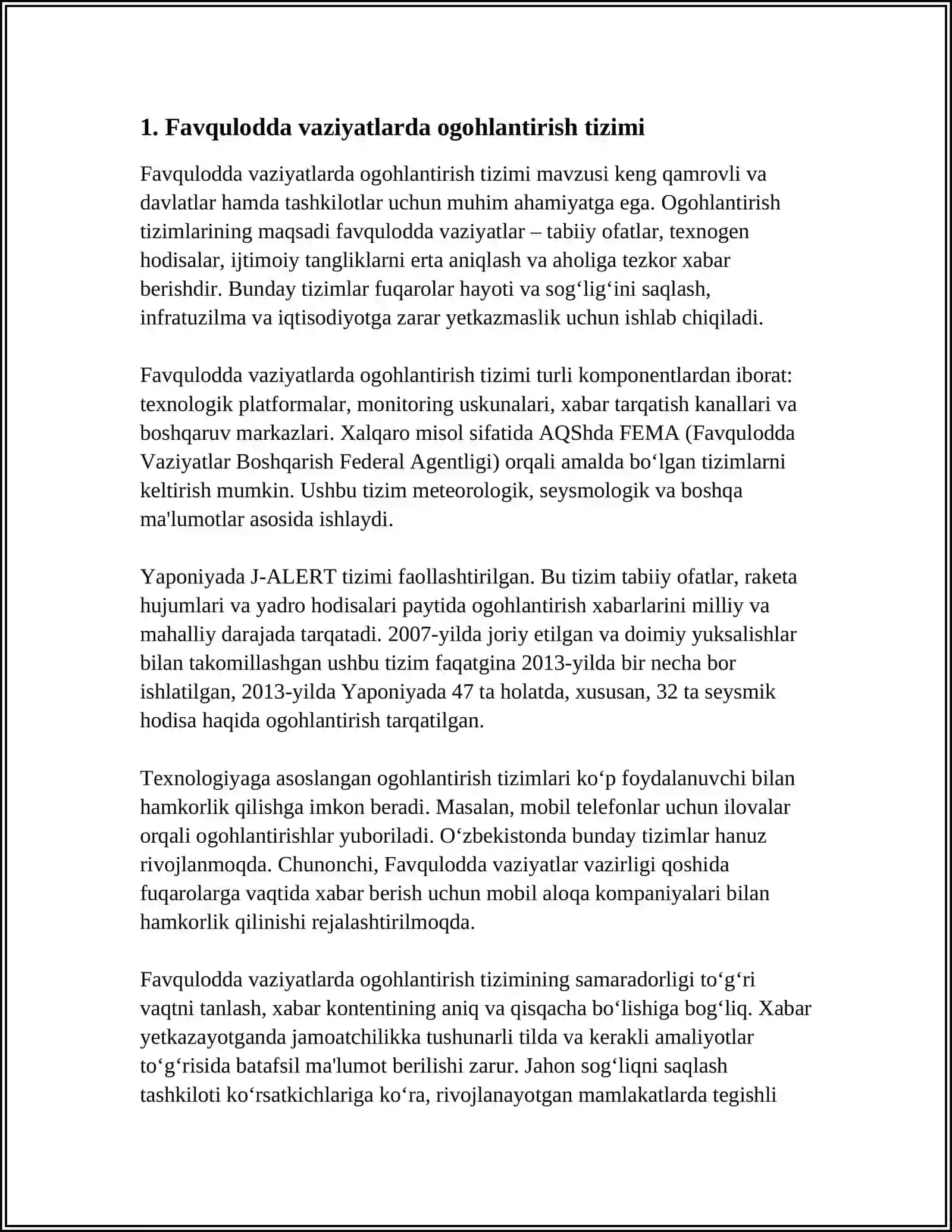 FAVQULOTDA VAZIYATLARDA OGOHLANTIRISH MUHOFAZALANISH TADBIRLARI 3