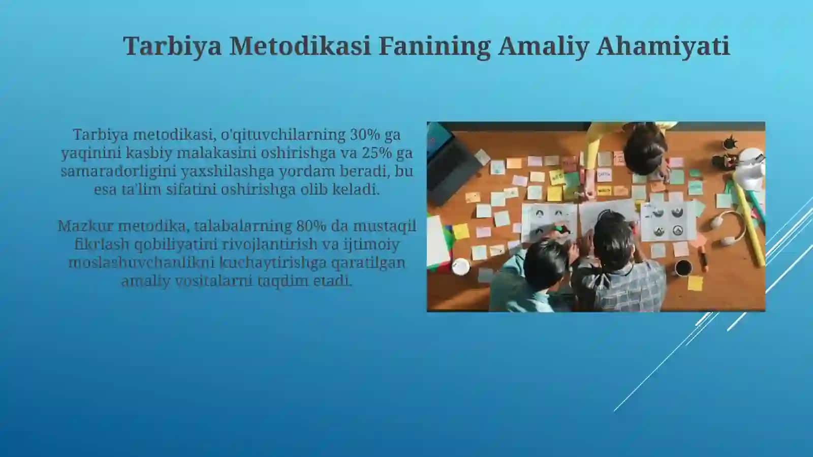 Tarbiya Metodikasi Fanining Amaliy Ahamiyati 3