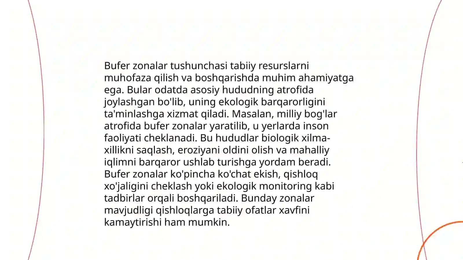 Bufer zonalarni tashkil qilish va ularning amaliy qoʻllanishi 3