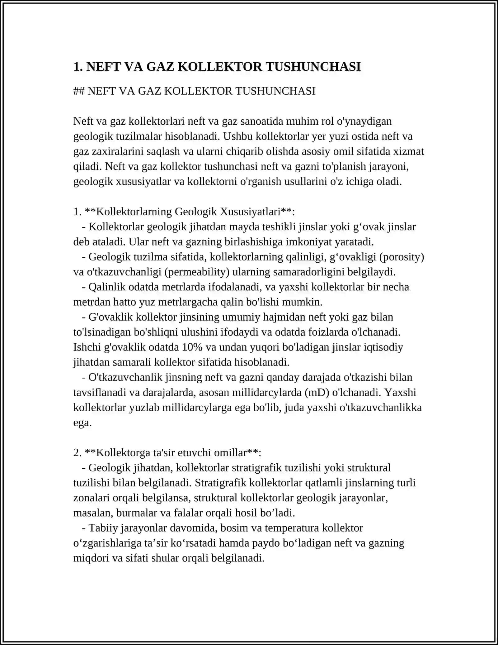 NEFT VA GAZ KOLLEKTOR JINSLARI 3