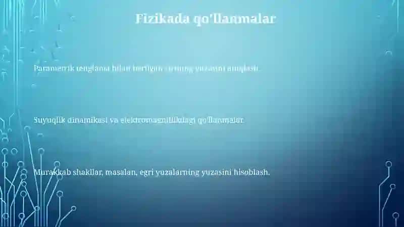 Egri chiziqli integral 3