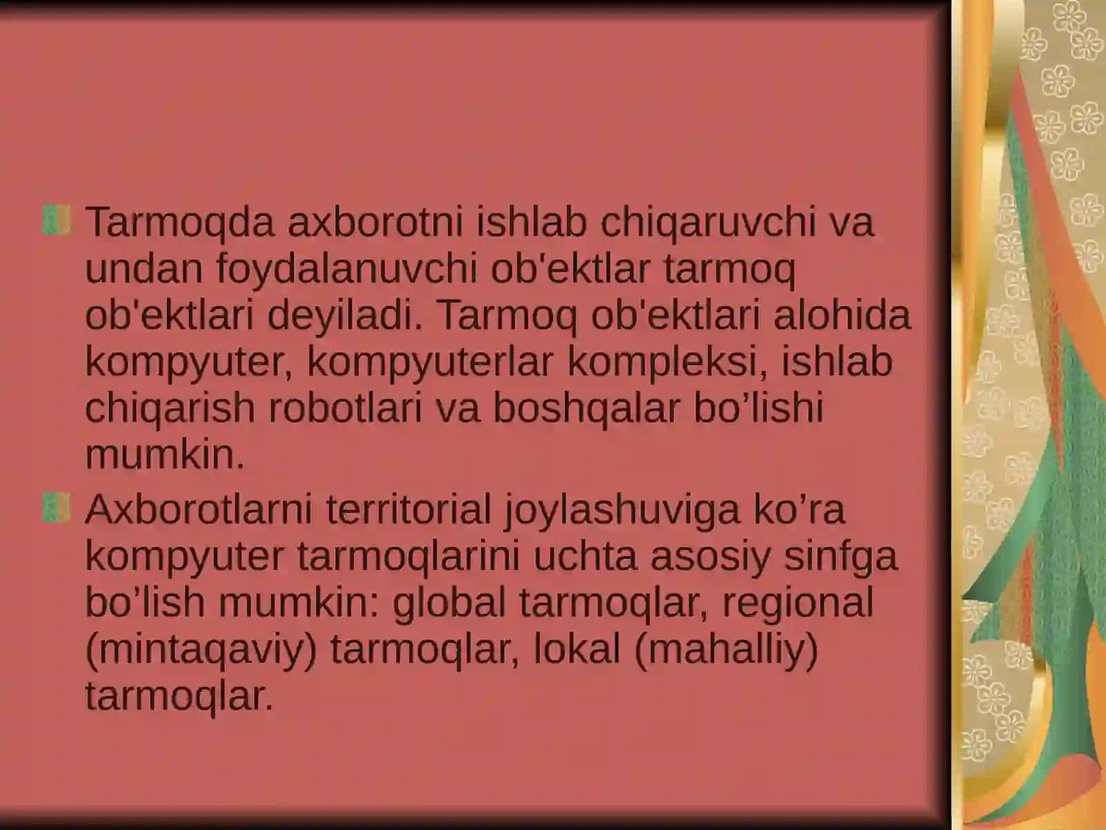 KICHIK O’LCHAMLARDAGI LOKAL KOMPYUTER TARMOQLARI 3