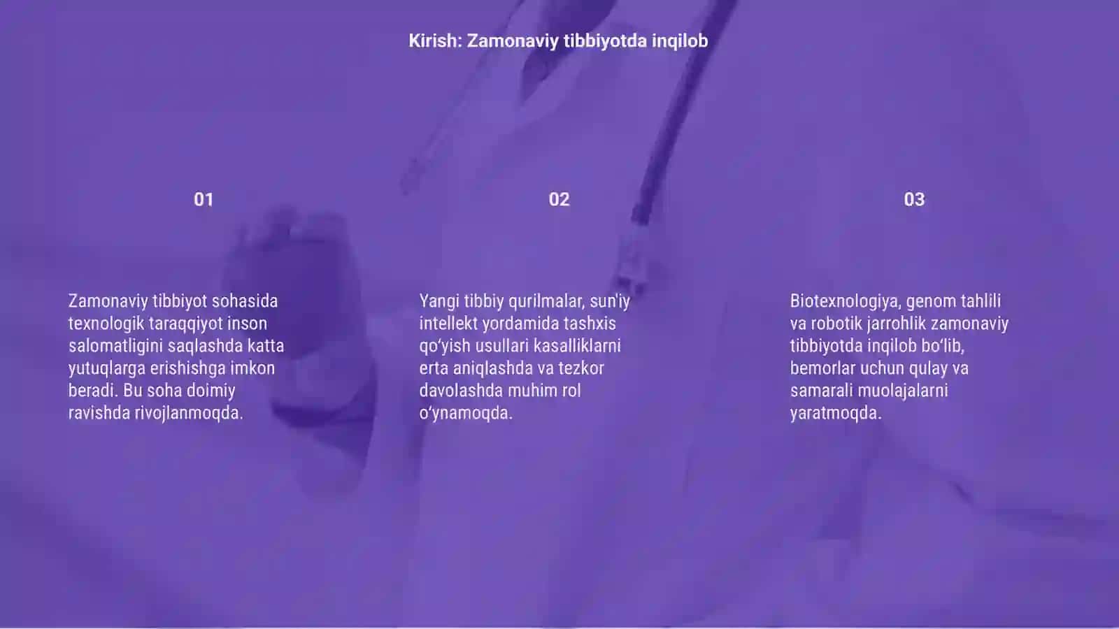 Zamonaviy tibbiyot tehnalogiyalari 3
