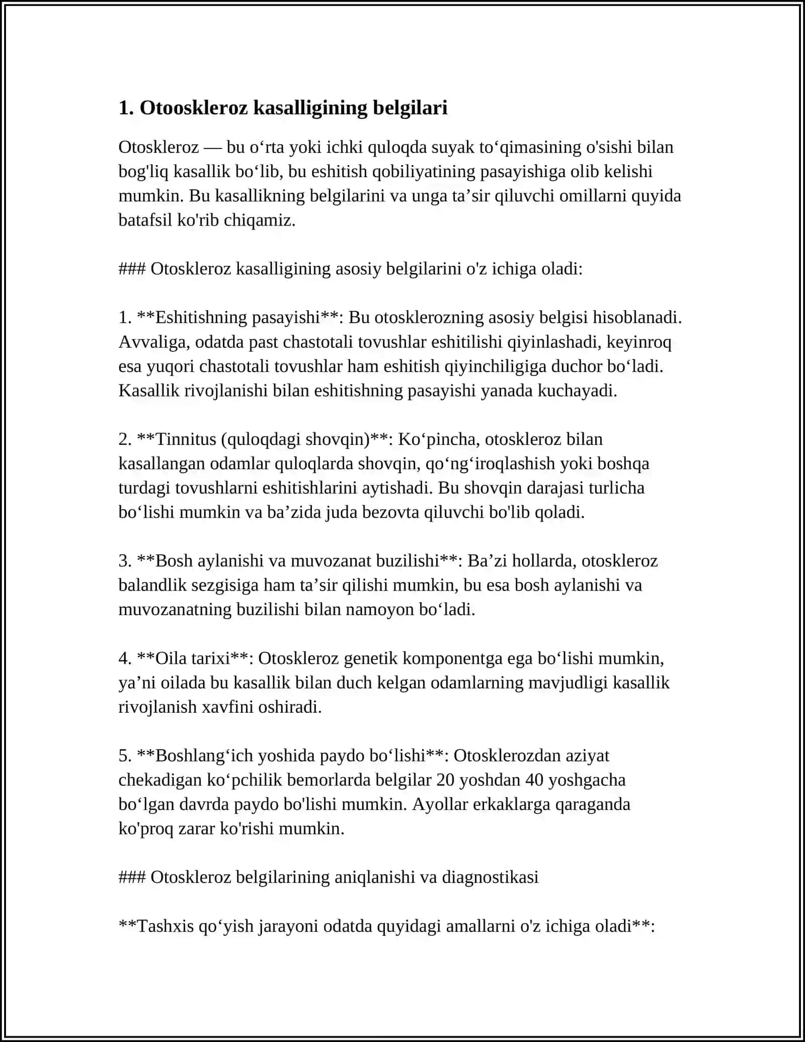 OTOSKELEROZ KASALLIGI 3