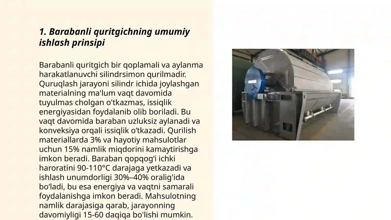 Barabanli quritgich uskunasi ishlash prinsipi 3