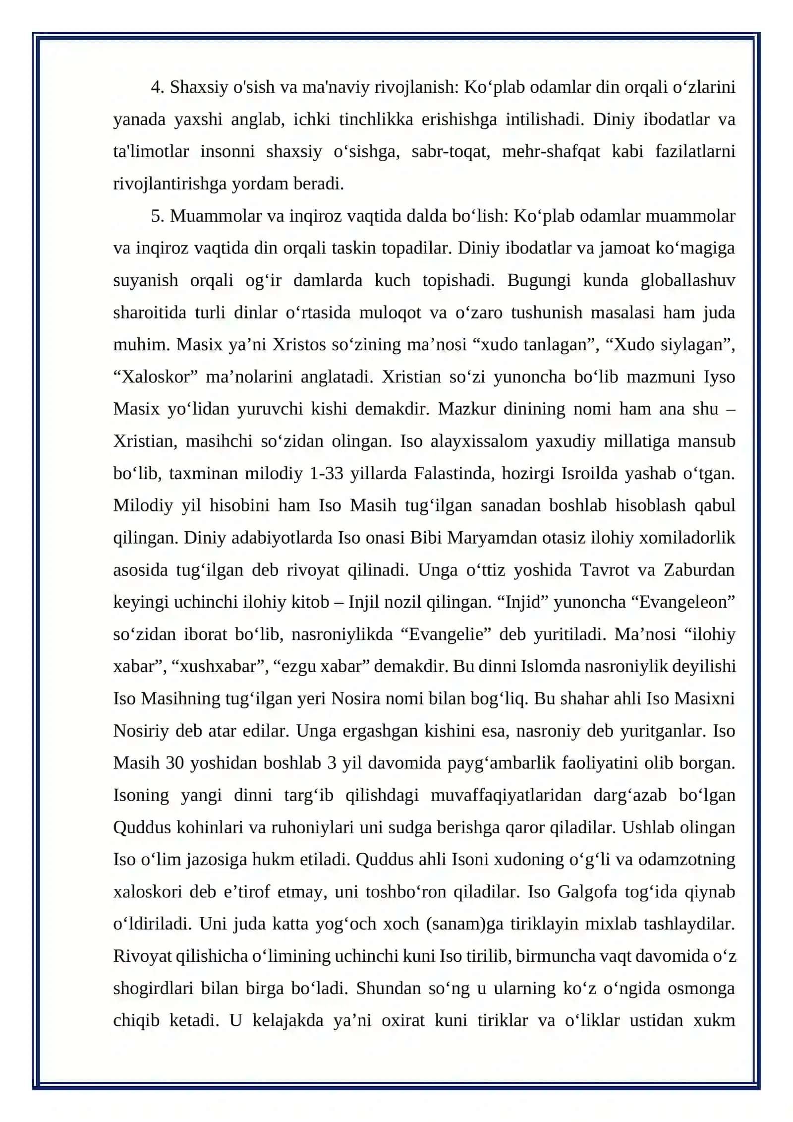 Xristianlikning asosiy oqimlari. 3